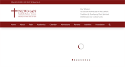 Desktop Screenshot of newmancatholic.org